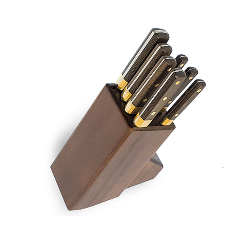 Nicul 8-Pc Knife Block Set - Motoca Wood Handle