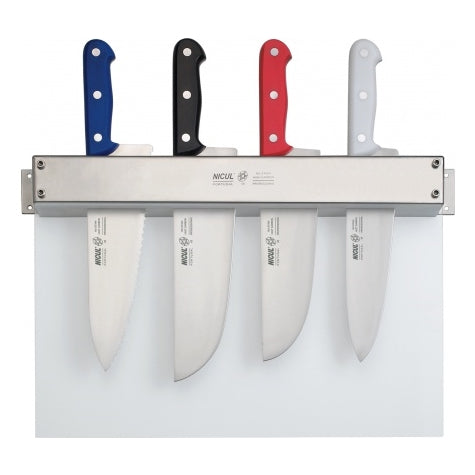 Stainless Steel Holder for Knives - Wall Installation - Mid-Size