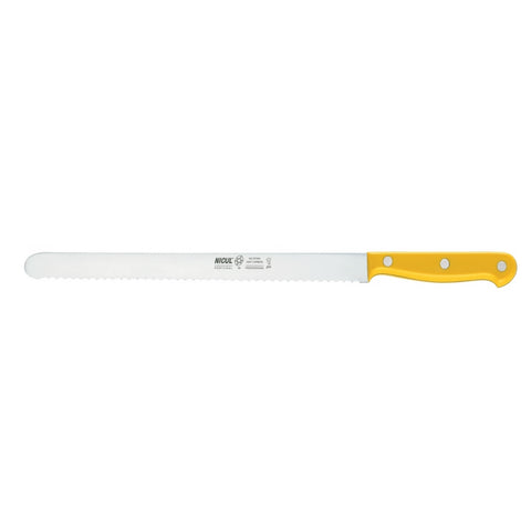 Nicul Prochef 11-3/4" Serrated Slicing Knife - POM Handle