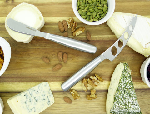 TopKnife 2-Pc Soft Cheese Knife Set - Magnetic Box Included